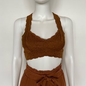 Free People Gallon Racerback Bralette in CopperTan